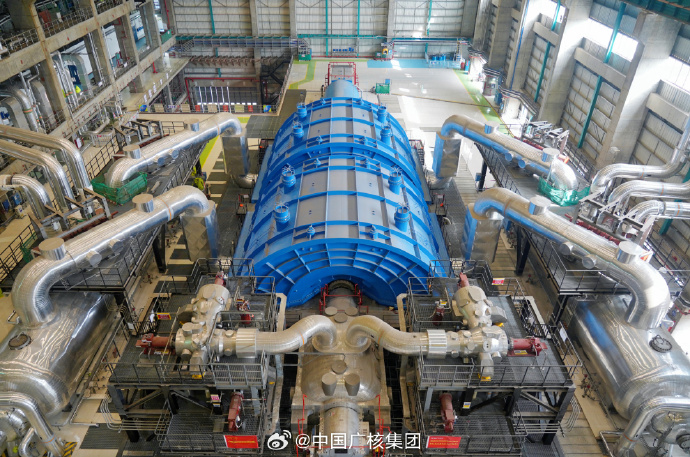 防城港核电站4号机组非核冲转成功